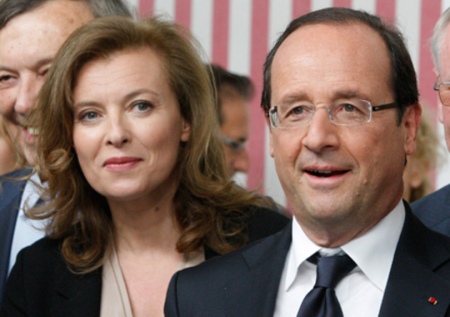 Franois Hollande francia elnök és volt élettársa, Valerie Trierweiler